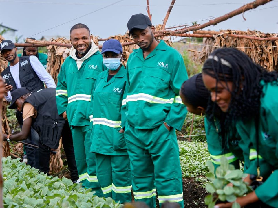Récolte avec les jeunes agripreneurs